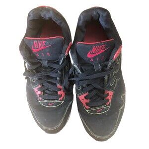 Nike Air 6.5Y Black Red 366826-006 Sneakers